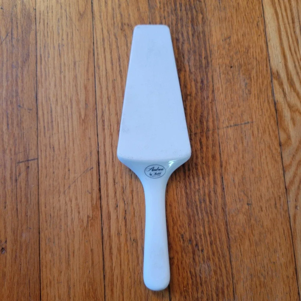 Vintage Andrea By Sadek Floral Porcelain Cake Server Made In Japan Staging Kitch